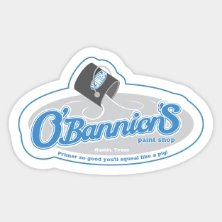 O'Bannion's Paint Shop Sticker